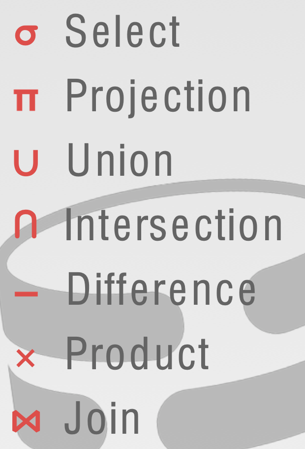 关系代数基础运算符