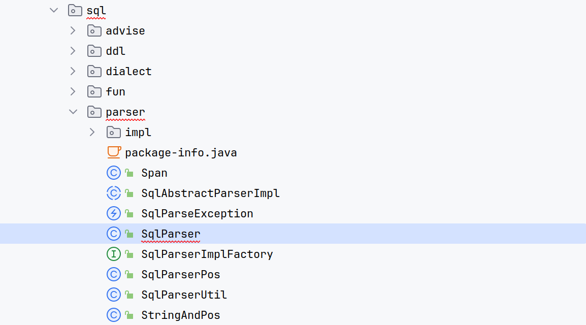 Calcite SQL Parser 核心类